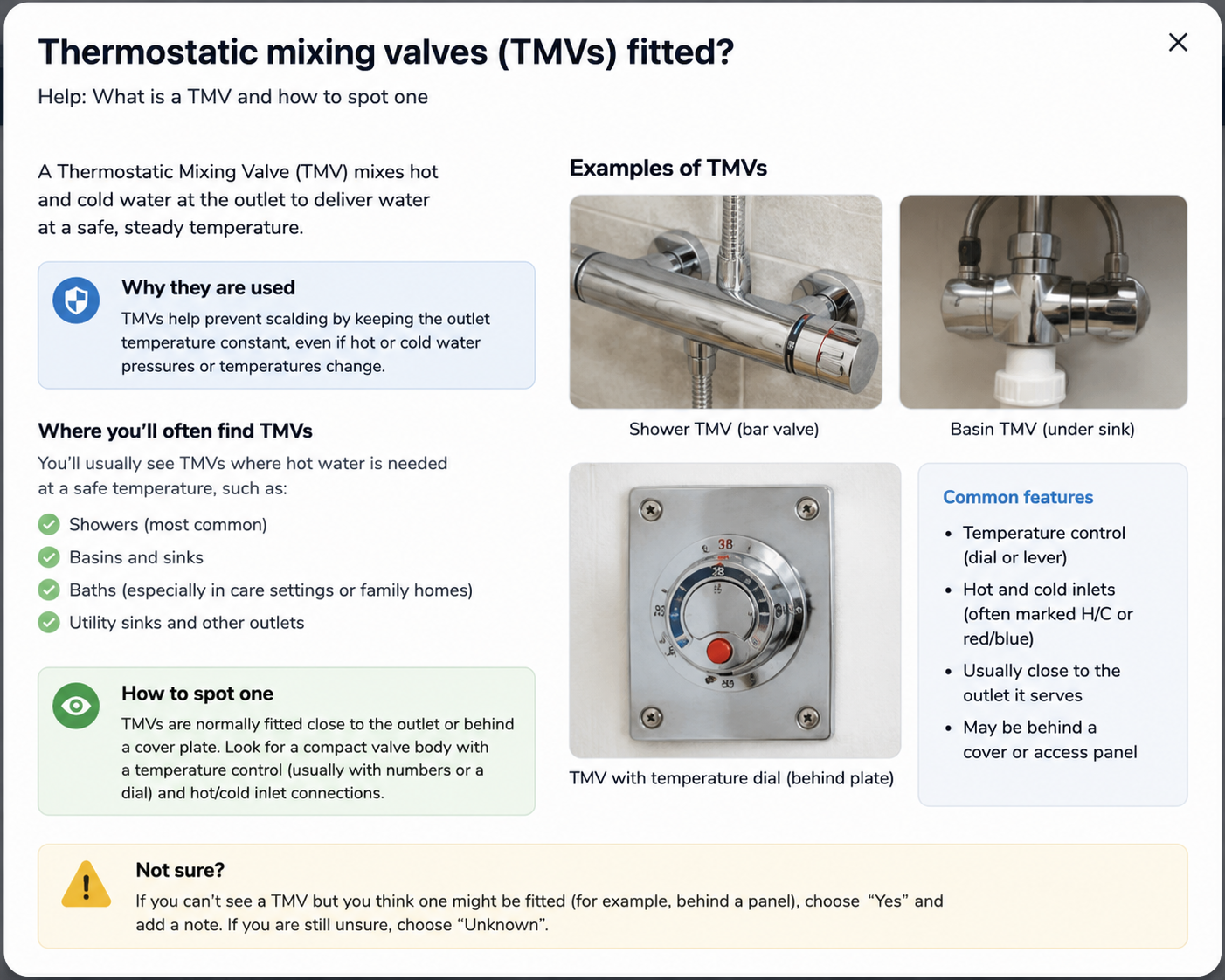Examples of thermostatic mixing valves, including an exposed three-way valve, a thermostatic shower control and a valve fitted beneath a basin